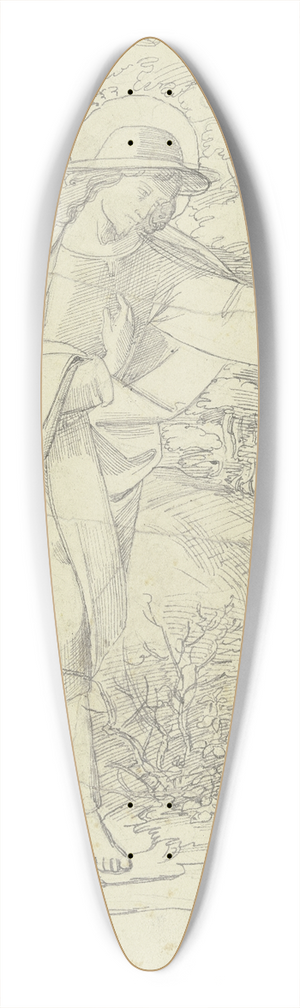 Philipp Veit - The good shepherd 39.3 inch art pintail longboard deck