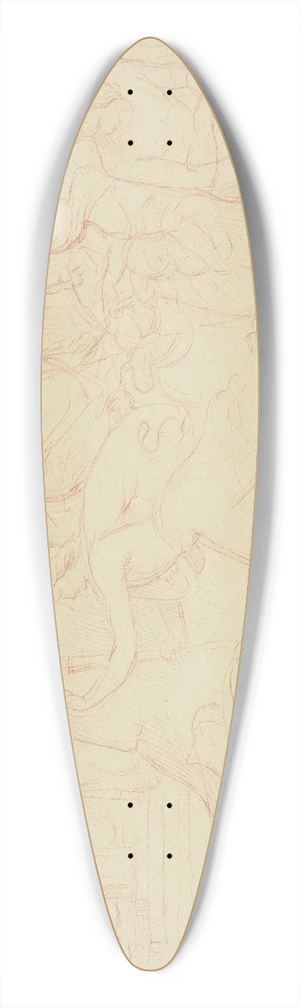 Philipp Veit - The torch relay 39.3 inch art pintail longboard deck