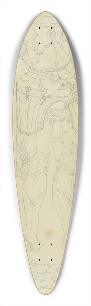 Philipp Winterwerb - Georg von Waldburg 39.3 inch art pintail longboard deck