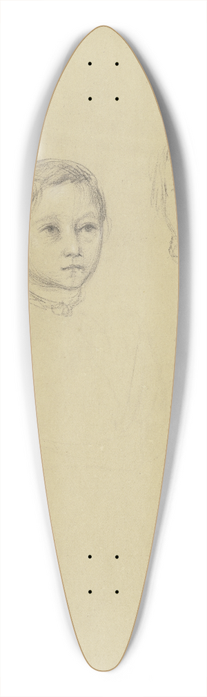Philipp Winterwerb - Portrtkopf eines Jungen und eines Mannes 39.3 inch art pintail longboard deck