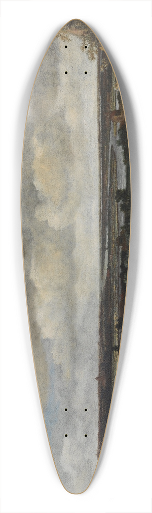 Philips Koninck - Dutch Panorama Landscape with a Distant View of Haarlem 39.3 inch art pintail longboard deck Philips Koninck - Dutch Panorama Landscape with a Distant View of Haarlem 39.3 inch art pintail longboard deck