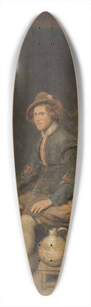 Philips Koninck - Seated Hunter In A Tavern 39.3 inch art pintail longboard deck Philips Koninck - Seated Hunter In A Tavern 39.3 inch art pintail longboard deck