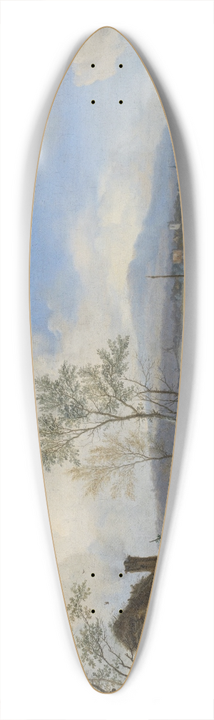 Philips Wouwerman - Merry and Rowdy Peasants at an Inn 39.3 inch art pintail longboard deck