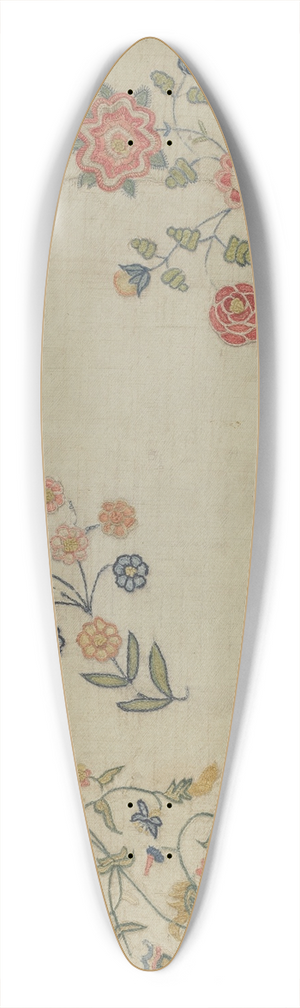 Phyllis Dorr - Embroidered Christening Blanket 39.3 inch art pintail longboard deck