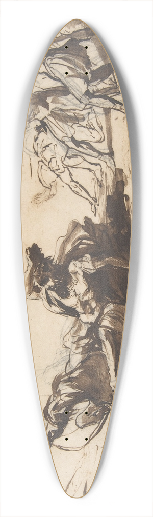 Pier Francesco Mola - Conversion of Saint Paul 39.3 inch art pintail longboard deck