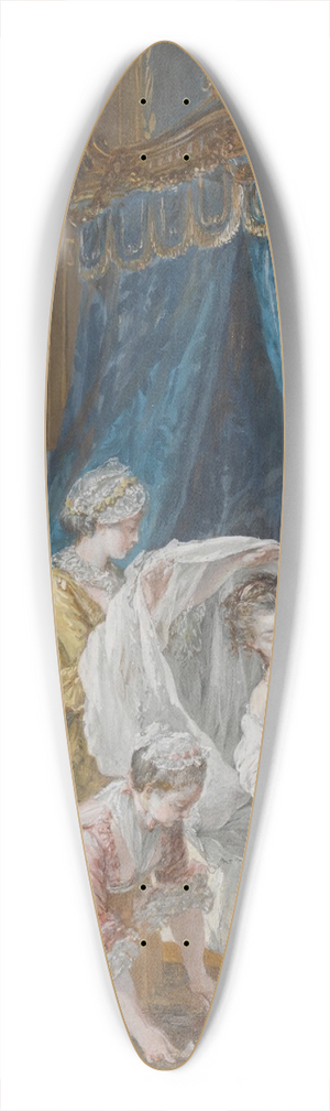 Pierre-Antoine Baudouin - La toilette 39.3 inch art pintail longboard deck