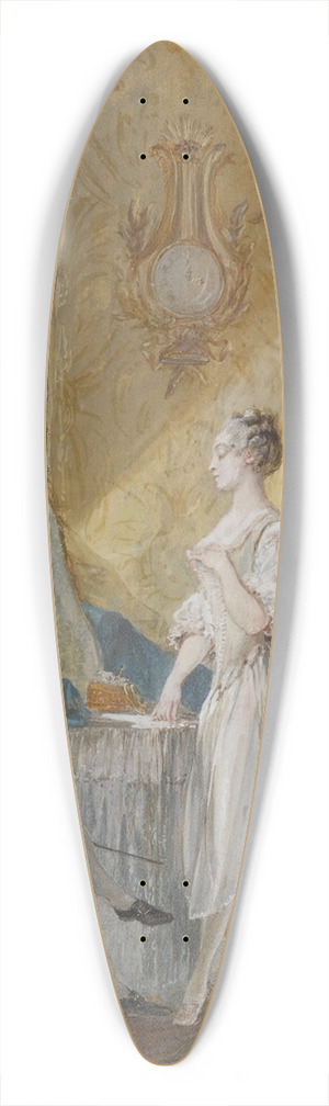 Pierre-Antoine Baudouin - Le lever 39.3 inch art pintail longboard deck