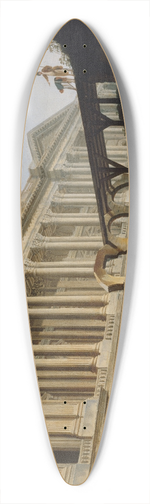 Pierre-Antoine Demachy - Dgagement de la colonnade du Louvre 39.3 inch art pintail longboard deck
