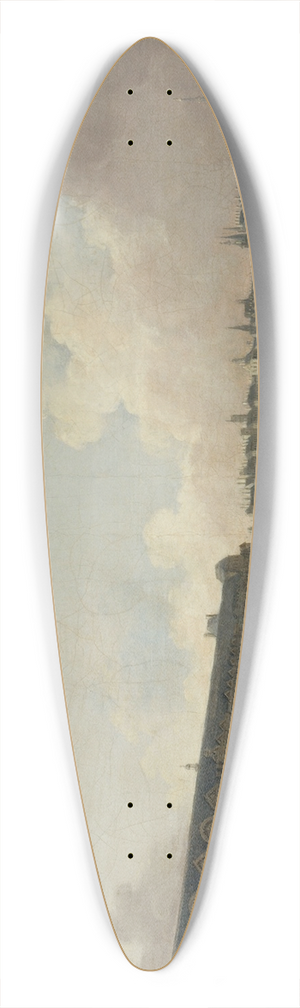Pierre-Antoine Demachy - La Grande Galerie, le Pont-Neuf et lle de la Cit, vus du Pont Royal. 39.3 inch art pintail longboard deck