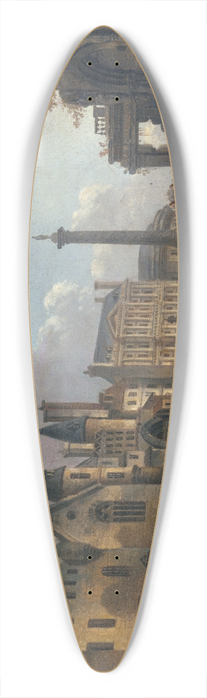 Pierre-Antoine Demachy - Spectacle forain dans un carrefour imaginaire de Paris 39.3 inch art pintail longboard deck