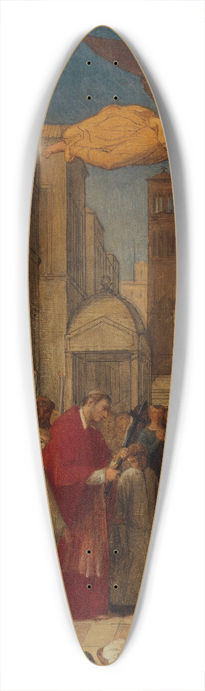 Pierre-Auguste Pichon - Procession de saint Charles Borrome pendant la peste de Milan 39.3 inch art pintail longboard deck