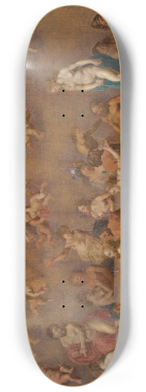 Cornelis Van Poelenburch -  Feast of the gods 8.25 inch art skate deck Cornelis Van Poelenburch -  Feast of the gods 8.25 inch art skate deck