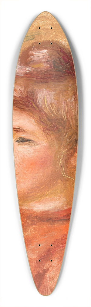 Pierre-Auguste Renoir - Bust of Woman in Red (Buste de femme en rouge) 39.3 inch art pintail longboard deck