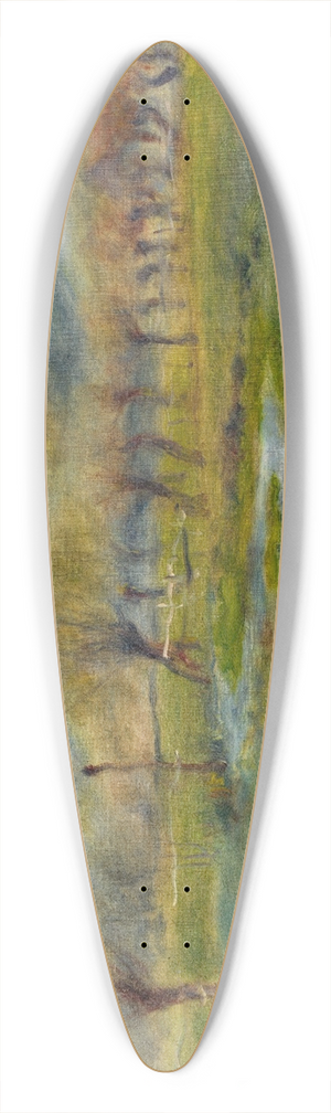 Pierre-Auguste Renoir - La prairie 39.3 inch art pintail longboard deck