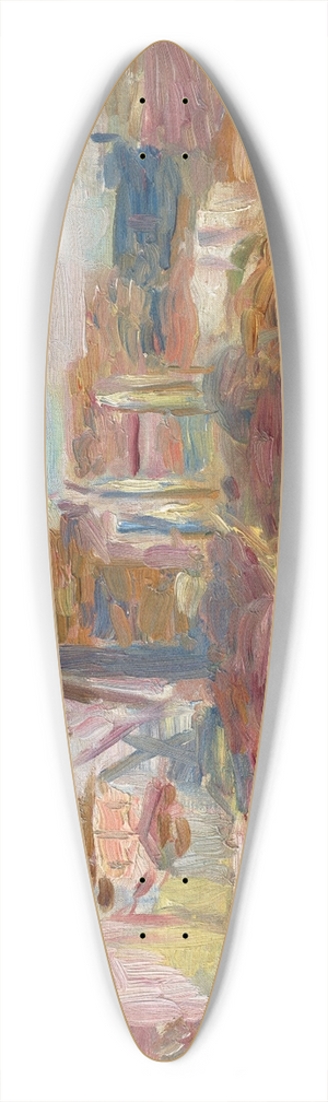 Pierre-Auguste Renoir - Moulin sur la colline de Montmartre 39.3 inch art pintail longboard deck