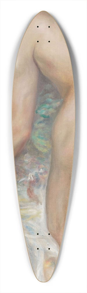 Pierre-Auguste Renoir - Nu dans un paysage or Le Fleuve 39.3 inch art pintail longboard deck