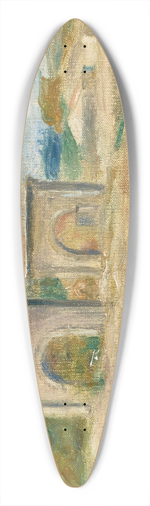 Pierre-Auguste Renoir - Paysage  Saint-Chamas 39.3 inch art pintail longboard deck