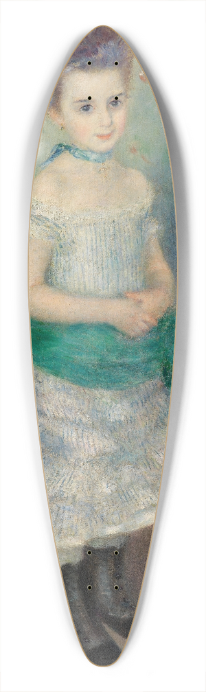 Pierre-Auguste Renoir - Portrait of Jeanne Durand-Ruel (Portrait de Mlle. J.) 39.3 inch art pintail longboard deck
