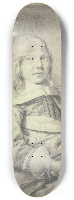 Cornelis Visscher - Portrait of a boy 8.25 inch art skate deck