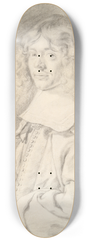 Cornelis Visscher - Portrait of a YoungMan 8.25 inch art skate deck