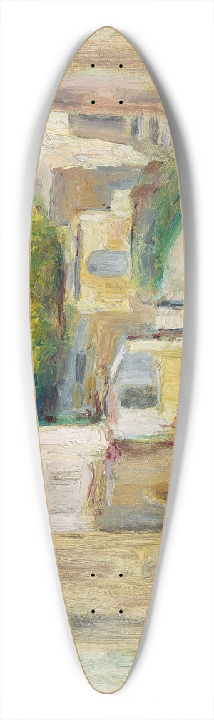 Pierre-Auguste Renoir - Vue de village, Route  Cagnes 39.3 inch art pintail longboard deck