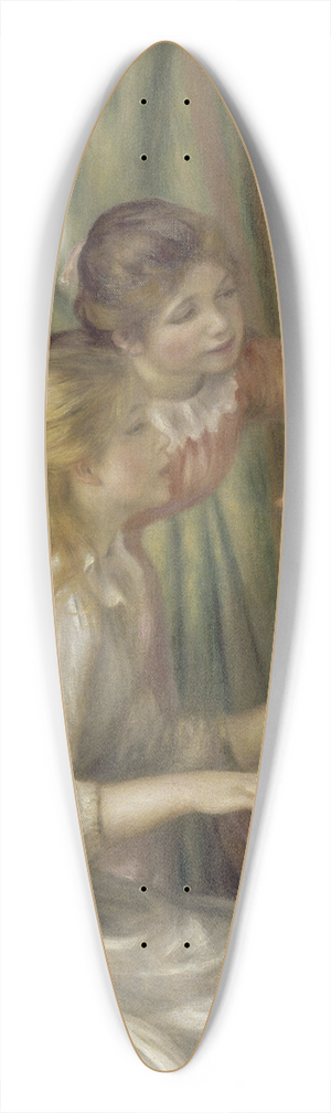 Pierre-Auguste Renoir - Young Girls at the Piano 39.3 inch art pintail longboard deck