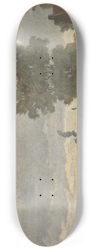 Cornelis Willem Hoevenaar II - Landschap met kudde schapen 8.25 inch art skate deck Cornelis Willem Hoevenaar II - Landschap met kudde schapen 8.25 inch art skate deck
