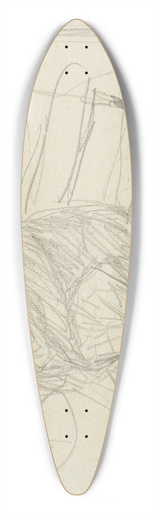 Pierre Bonnard - Femme et enfant sur un banc 39.3 inch art pintail longboard deck
