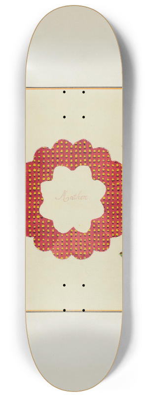Cornelius Christoffels and Margaret Linsley - Pieced Autograph Quilt (1 Piece) 8.25 inch art skate deck