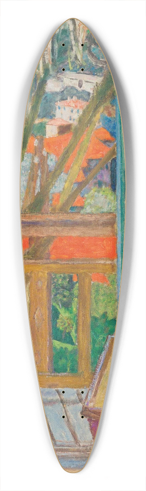 Pierre Bonnard - La porte-fentre avec chien 39.3 inch art pintail longboard deck