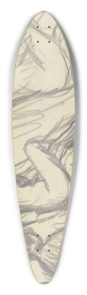Pierre Bonnard - tude de nus assis 39.3 inch art pintail longboard deck