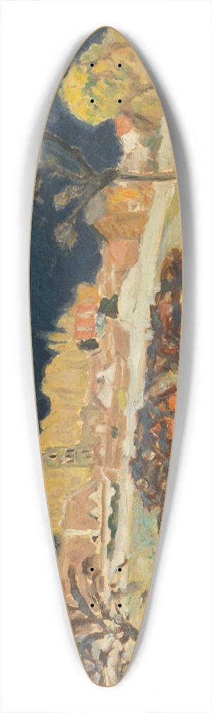 Pierre Bonnard - Village, ciel dorage 39.3 inch art pintail longboard deck