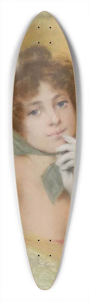 Pierre Carrier-Belleuse - Her New Bonnet 39.3 inch art pintail longboard deck Pierre Carrier-Belleuse - Her New Bonnet 39.3 inch art pintail longboard deck