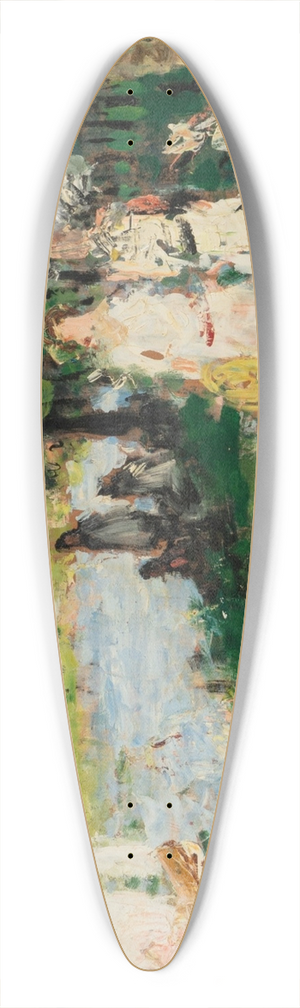 Pierre-Eugne Montzin - Au bord de la Seine 39.3 inch art pintail longboard deck