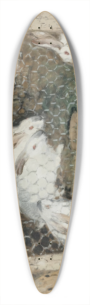 Pierre-Eugne Montzin - Les Lapins 39.3 inch art pintail longboard deck