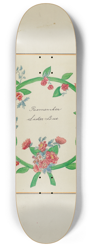 Cornelius Christoffels and Margaret Linsley - Quilt (One Square) 8.25 inch art skate deck