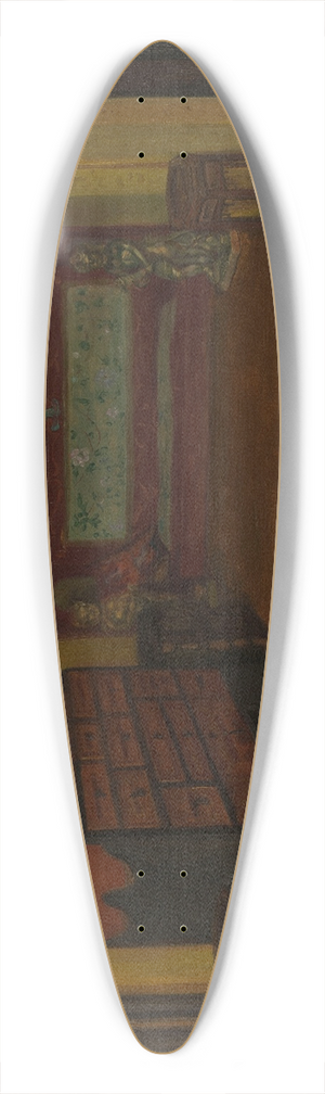 Pierre Georges Jeanniot - La chambre  coucher de Victor Hugo  Hauteville House 39.3 inch art pintail longboard deck