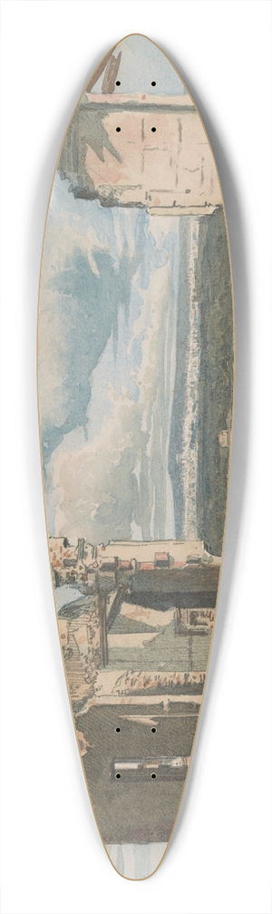 Pierre Georges Jeanniot - The Devastation ofSuresnes 39.3 inch art pintail longboard deck