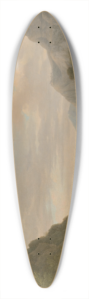 Pierre-Henri de Valenciennes - Mount Athos Carved as a Monument to Alexander the Great 39.3 inch art pintail longboard deck