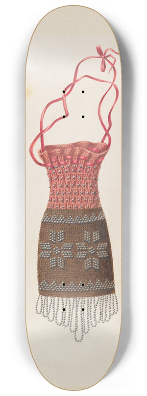 Cornelius Christoffels - Beaded Coin Purse 8.25 inch art skate deck