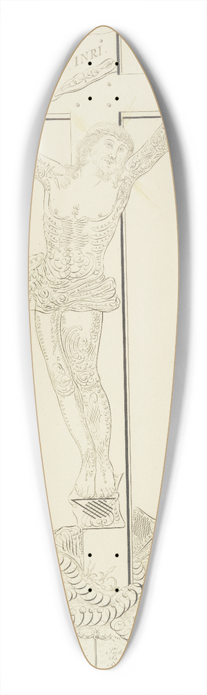 Pierre-Jean-Paul Berny de Nogent - Christ on the cross 39.3 inch art pintail longboard deck