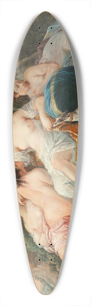 Pierre Jollain - Diana with her nymphs resting after the hunt 39.3 inch art pintail longboard deck