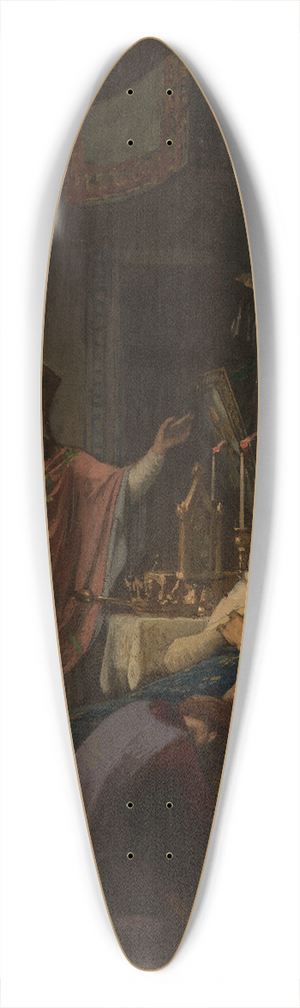 Pierre Paul Lon Glaize - La Mort de saint Louis 39.3 inch art pintail longboard deck Pierre Paul Lon Glaize - La Mort de saint Louis 39.3 inch art pintail longboard deck