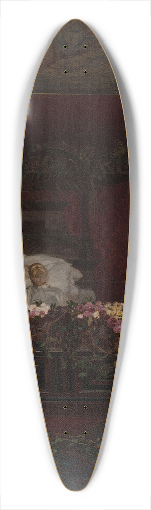 Pierre Paul Lon Glaize - Victor Hugo sur son lit de mort 39.3 inch art pintail longboard deck Pierre Paul Lon Glaize - Victor Hugo sur son lit de mort 39.3 inch art pintail longboard deck