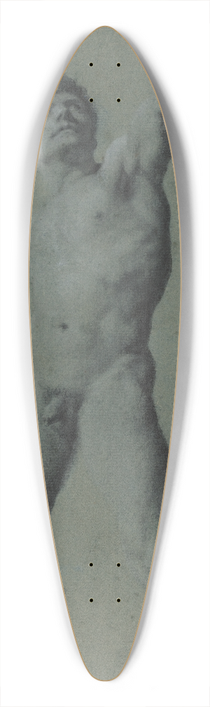 Pierre-Paul Prud'hon - Male Nude Study 39.3 inch art pintail longboard deck