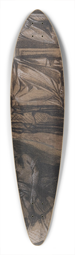 Pierre-Paul Prud'hon - Thmis et Nmsis 39.3 inch art pintail longboard deck