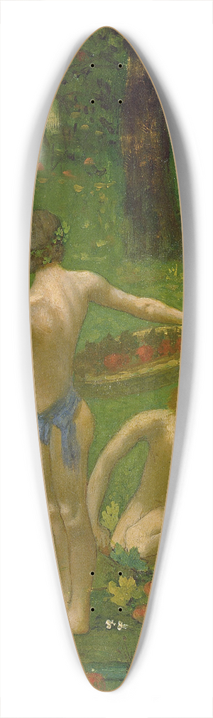 Pierre Puvis de Chavannes - Children in an Orchard 39.3 inch art pintail longboard deck Pierre Puvis de Chavannes - Children in an Orchard 39.3 inch art pintail longboard deck