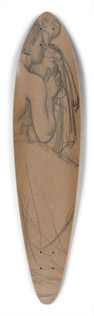 Pierre Puvis de Chavannes - Femme et enfant 39.3 inch art pintail longboard deck
