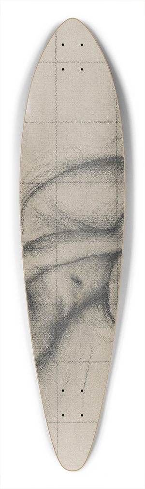 Pierre Puvis de Chavannes - Femme nue allonge 39.3 inch art pintail longboard deck