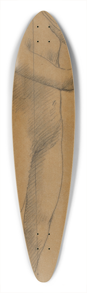 Pierre Puvis de Chavannes - Femme nue tenant une lyre 39.3 inch art pintail longboard deck